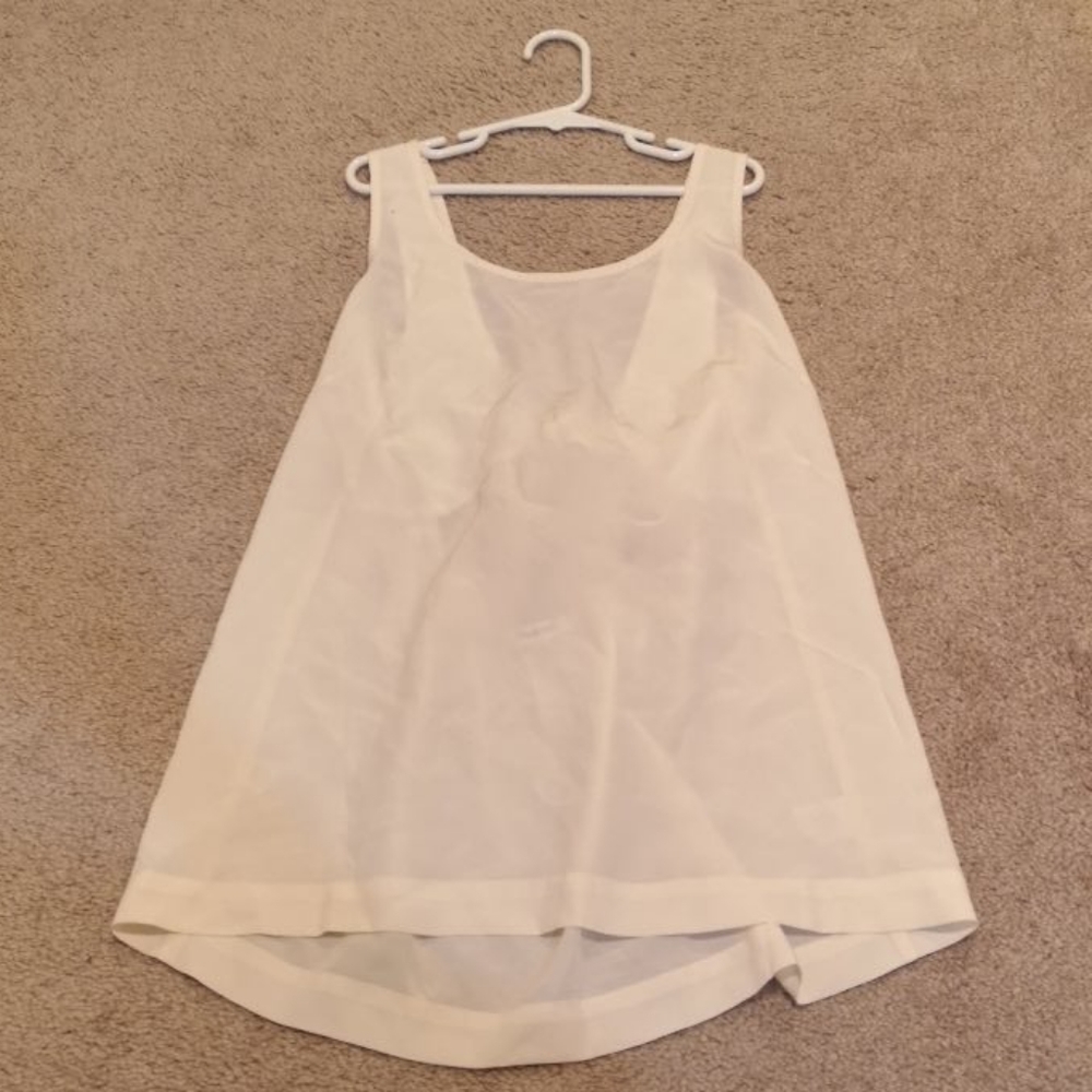 Silk Tie Back Tank Top
